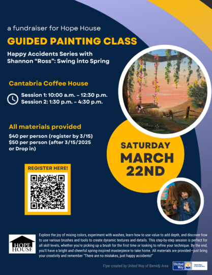 Hope House Painting Fundraiser Flyer