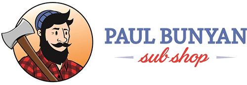 paul bunyan sub shop logo