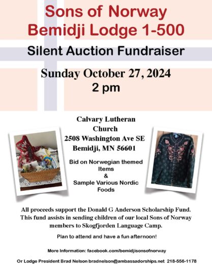 Sons Of Norway Silent Auction Fundraiser 2024 V. 8