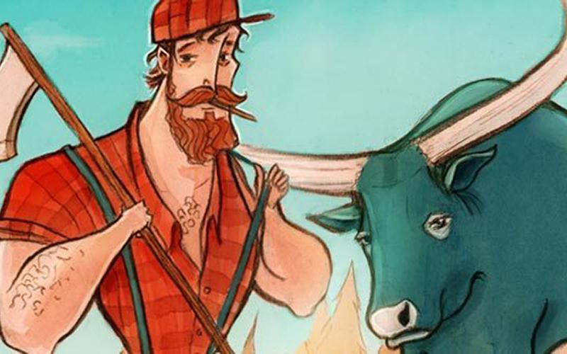 cartoon of paul and babe