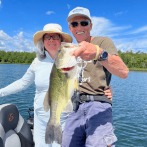 woman fishing