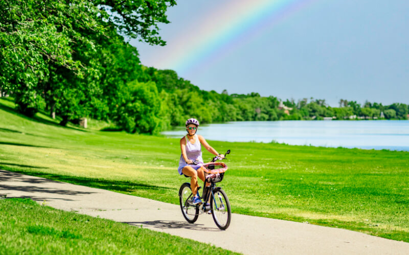 biking in bemidji