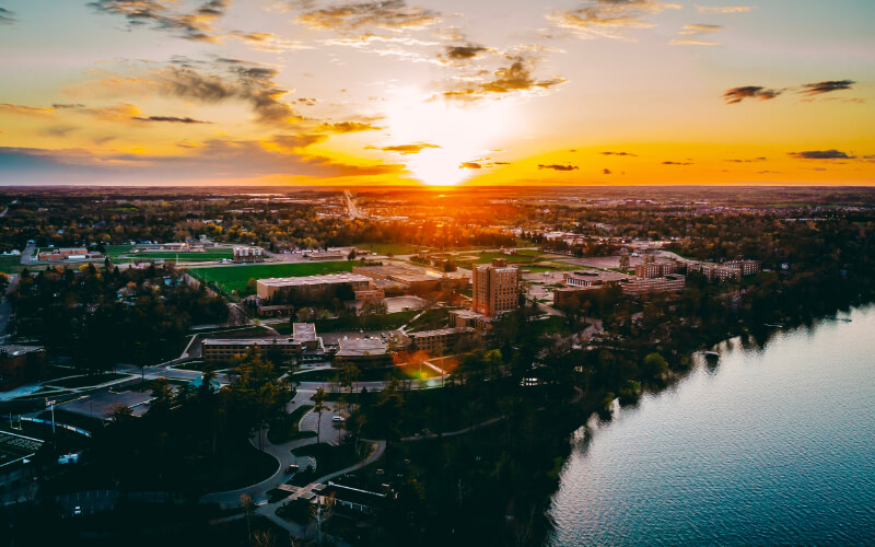 Bemidji State University Sunset