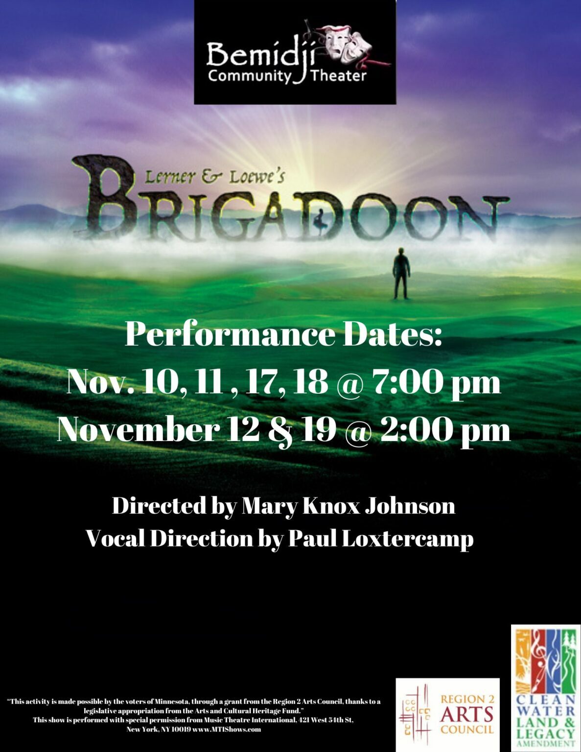 Brigadoon presented by Bemidji Community Theater Visit Bemidji