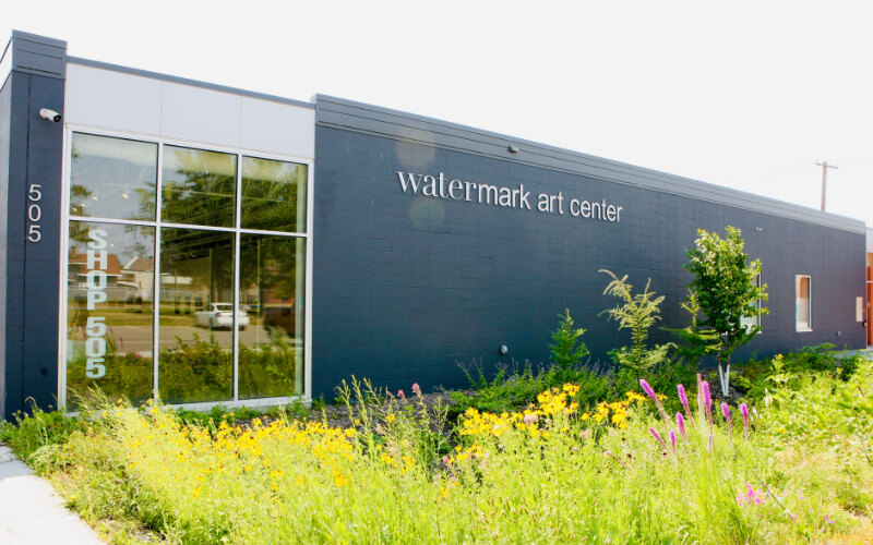 downtown bemidji exterior of watermark art center